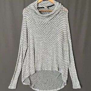 Anthropologie Akemi + Kin Aiden Pullover Sweater Cowl Neck High Low M/L
